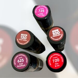 REVILON Lipstick Collection - Rose Velvet, Amerist, Coffee Bean, Fire & Ice. New
